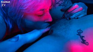 Amazing Pussy Eating Session With Foot Fetish Play Between Latinas