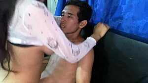 Colombian Latina Teen Stepdaughter in Stockings and Lingerie Gets Bent Over for Doggystyle Pussy Fucking