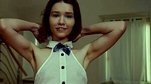 Interracial fucking with skinny teen in rough anal action