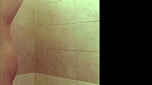 look at my small tits dancing in the shower for you fans