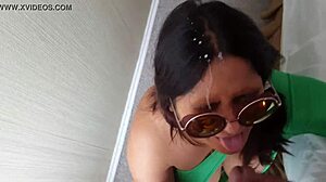 I swallowed this huge cumshot and then squirted as a gift in our amateur bbw session