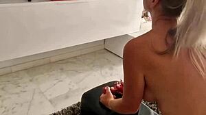 Wife attempts tetris game during sybian ride challenge