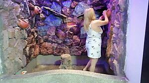 Mood changed with my stepdaughter at the fountain 😏