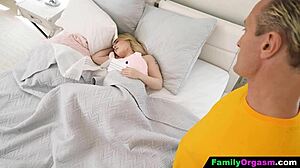 Old man boldly convinces petite teen stepdaughter to skip school for intense doggystyle fucking. She rides cowgirl with perky tits in cheating orgasm session.