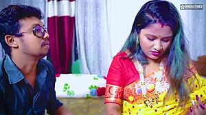 feeling so aroused as tharki dhogi baba fucks bhabhiji under birth pretext and creampies her with hindi audio passion