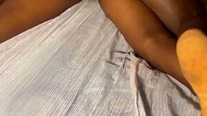 Epic hardcore fuck pounds petite ebony teen 18+ babe in doggystyle and missionary with big black cock creampie