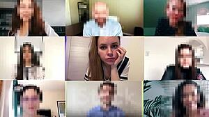 I ended up with cum filling my tight pussy right during zoom class session