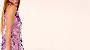 Look at beautiful Alexis Crystal stripping lingerie to expose her small tits and cute European body, it's amazing!