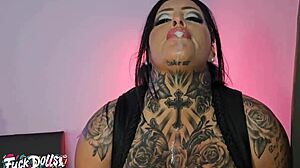 busty inked ashley cumstar spews piss while ass fisted and roughly fucked with vaginal creampie