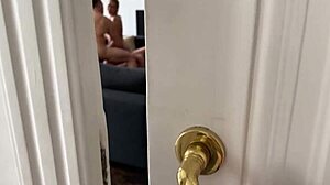 Two Huge Cocks Dangle In Throat For Intense Double Penetration Love