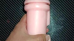 quick blowjob then sex filling her entrance with creamy cum on desk