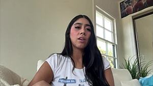 Violet Myers goes deeper in interracial casting