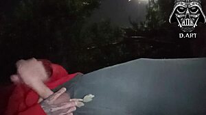 Brazilian Hottie with Small Waist Takes Huge Monster Cock in Public Outdoor Garden Domination