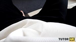 tutor4k guy approaches blonde tutor after finding her hidden sex toys