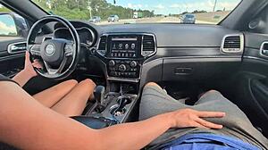 hey, wanna see this messy handjob with a huge cumshot while we're driving? it's wild and sticky, right?