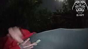 Brazilian Hottie with Small Waist Takes Huge Monster Cock in Public Outdoor Garden Domination