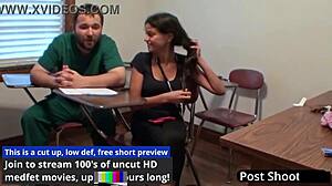 freshman yesenia sparkles gets mandatory hitachi orgasm from doctor tampa in hospital vibrator session