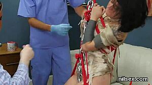 unusual kitten brought to anal asylum for brutal bdsm treatment with ass to mouth and licking