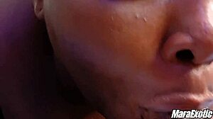 Hot Stepmom Sucks and Slops on Big Cock for Cum Swallow in Mouth