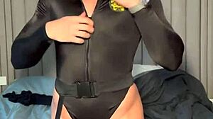sexy female russian bodybuilder vladislava galagan is sporting a swat uniform, casually showing off her sexy muscled body in that tight uniform during the holiday