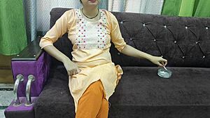 Indian couple has first-time romantic sex with boyfriend convincing girlfriend in Hindi