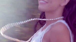 Beauty with Perfect Breasts Remembers Moments with Girlfriend While Touching Herself