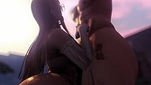 Da teasing was too much for bent over doggystyle action