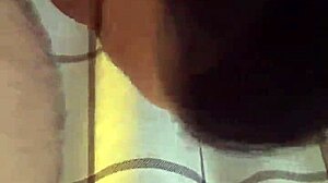 Facial Cumming in Her Mouth Leaves Wife with Mouthful of Jizz After Blowjob and Bent Over Fucking with Cumshot