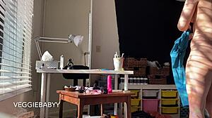 watching me tidy my room without clothes - complete voyeur fantasy pov video
