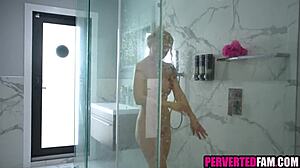 Step mom fucks step son hard after yoga workout in mature young taboo action!