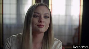 Gorgeous Blonde Amber Moore Boldly Sucks And Rides Hard Cock In Uniform