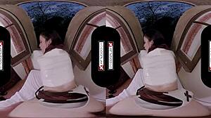 hey, vrcosplayx has lilyan red as mikasa attacking your titanic dick in 3d pov doggystyle and blowjob parody with natural tits and costumes