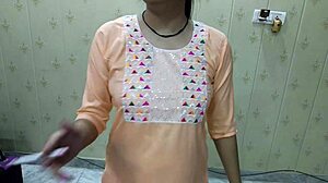 Indian couple has first-time romantic sex with boyfriend convincing girlfriend in Hindi