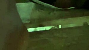 Slim waist bitch boldly flashes puffy pussy and small waist at public beach in stockings