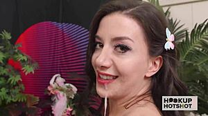 Petite supermodel Natalie Brooks craves Nade Nasty's rough sloppy sex with facial and fingering