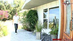 18yo brunette asian teen gets mouth cumshot