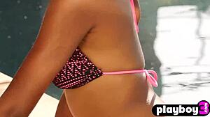 Isn't this perfect ebony teen 18+ babe showing off her flawless black ass?