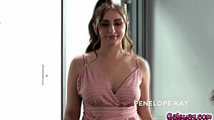 Blonde Lesbian Anna Claire Clouds and Penelope Kay Undress for Wild Sex in Office Scene