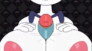 oh man i love banging this female cinderace with her big tits... titty fuck game is so hot, cum all over those boobs!!