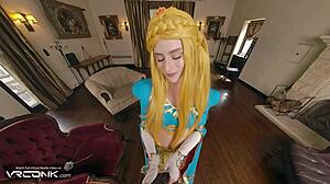 Fuck Princess Zelda Hard and Cum Inside Her Wet Pussy in This Wild Nintendo Game Parody VR Scene!