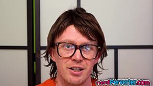 british bitch with sexy tattoos gets banged hard by this nerd guy 😏