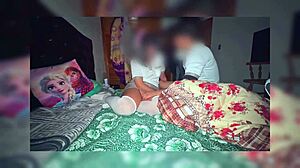 Mexican college student in uniform tries first-time roleplay with girlfriend at party 😏