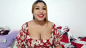 Wife cheats on husband while hes away. She takes Colombian latina lover in doggystyle bent over homemade session.