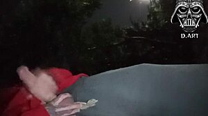 Brazilian Hottie with Small Waist Takes Huge Monster Cock in Public Outdoor Garden Domination