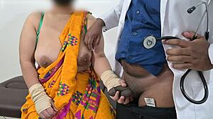 i feel so turned on as doctor checks telugu aunty boobs in hospital