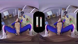dva cosplay gamer girl gets her pussy pounded hard in vr porn!!
