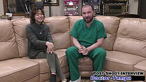 omg dr tampa checks out brooklyn rossi's first gyno exam in latex gloves and sneakers 😱