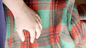 Shy Neighbor Performs Cunnilingus Under Blanket