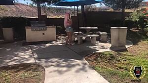 curvy barbi with pink hair gets cum from rome major