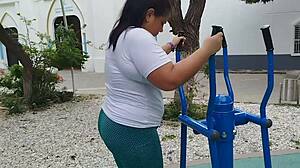 The latina gordita ended up in HARD SEX with her neighbor while her husband was WORKING, bending over for deepthroat and facial cumshot in doggystyle. It got rough with big cock pounding her chubby bbw body missionary style.